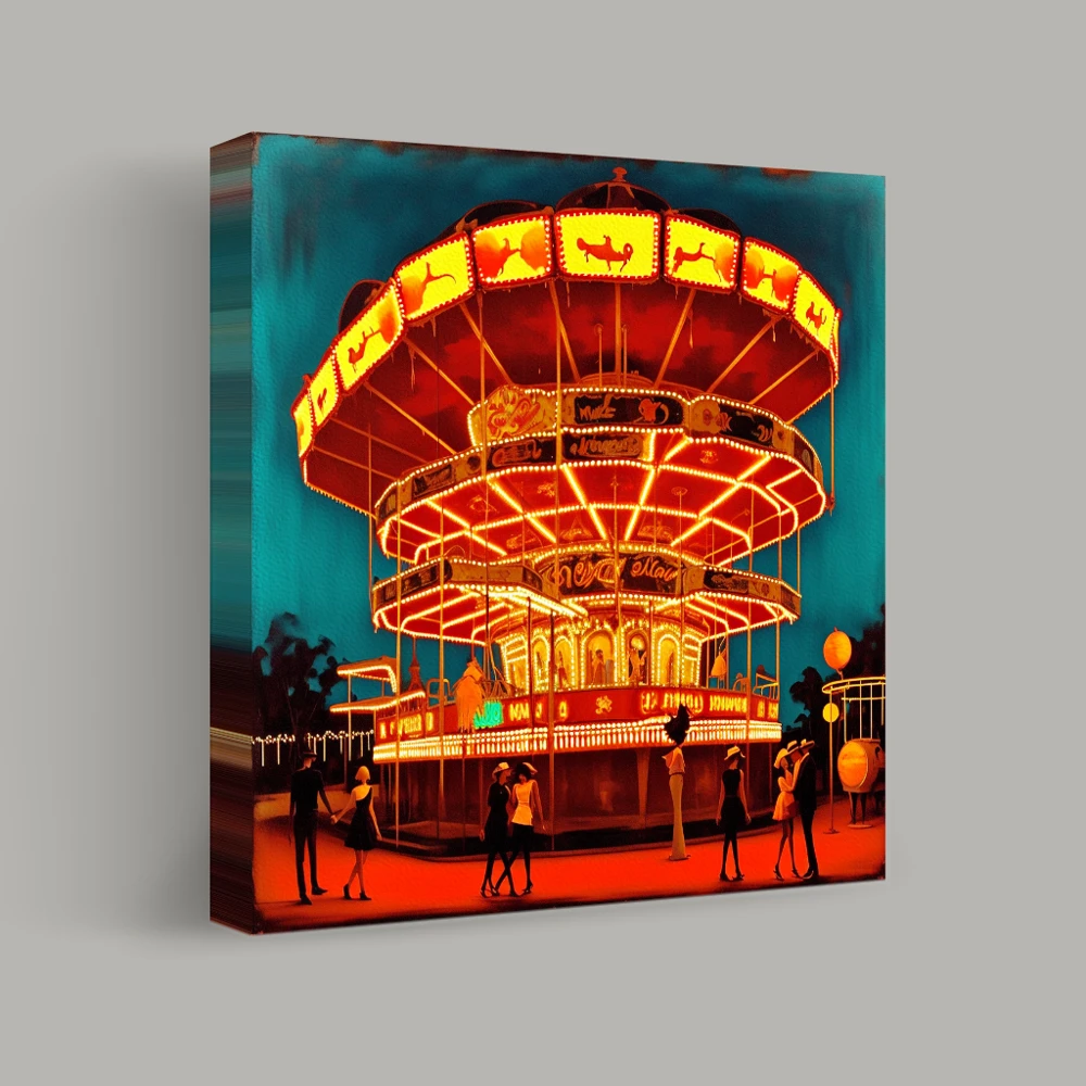 Whirl of Lights at Dusk — canvas