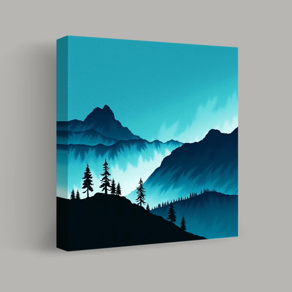 Ombre dei picchi lontani — canvas