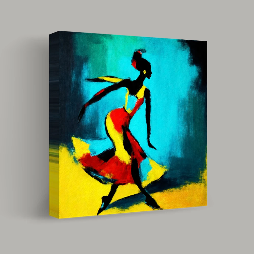 Dance of Vibrant Hues — canvas