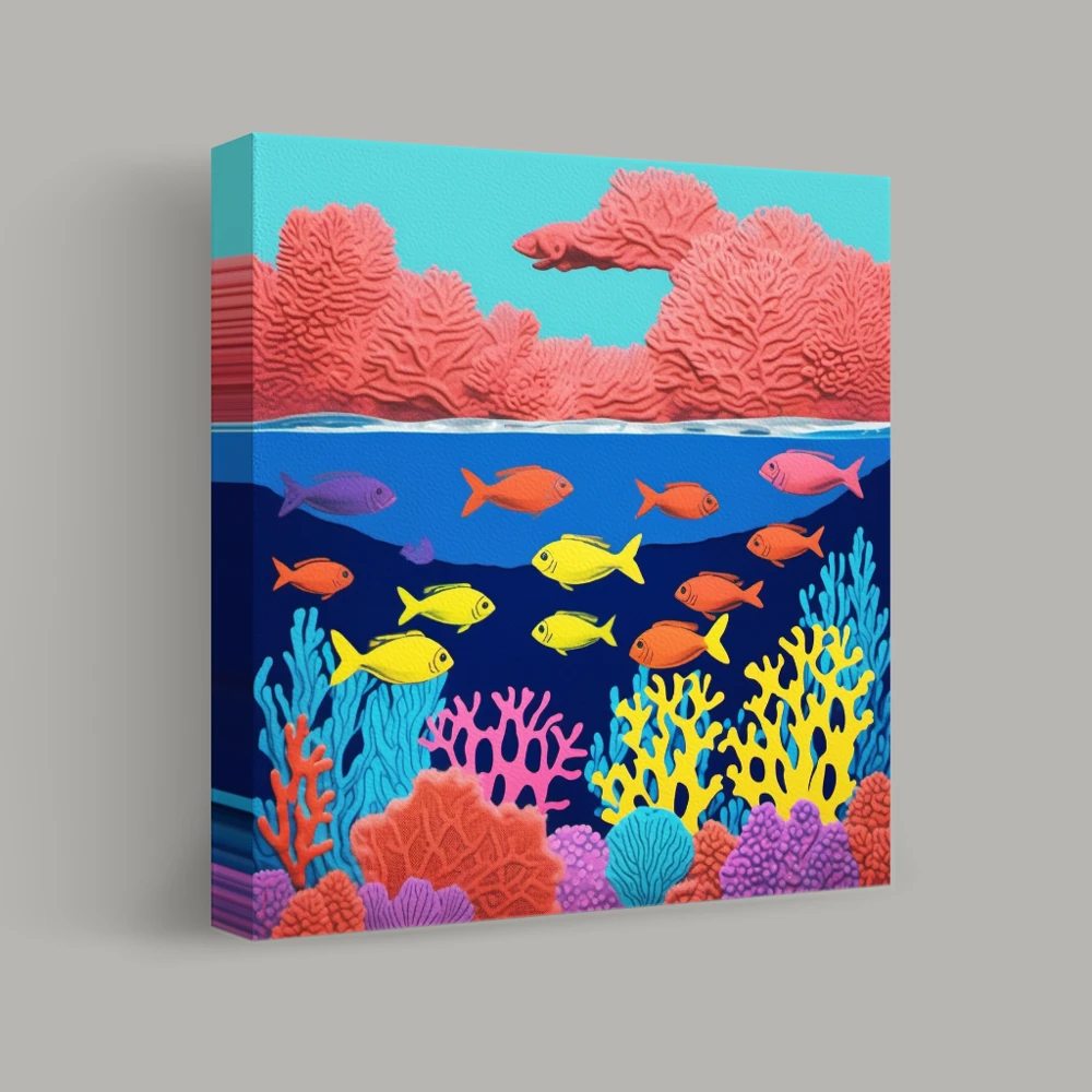 Vibrant Reef Symphony — canvas