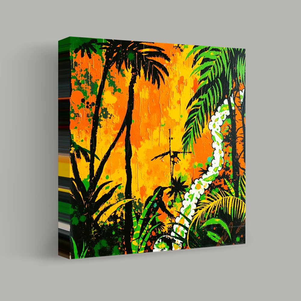 Jungle Awakening at Dusk — canvas