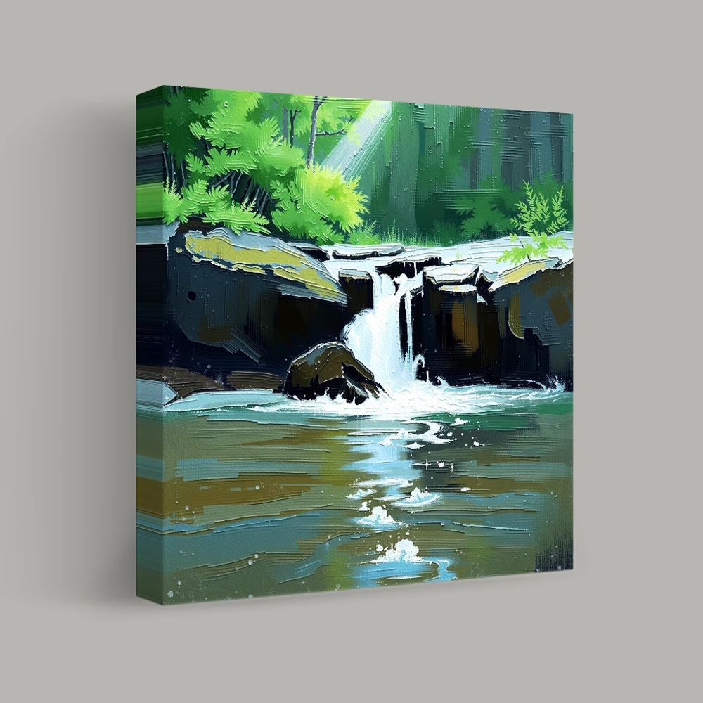 Serenity at the Falls — canvas