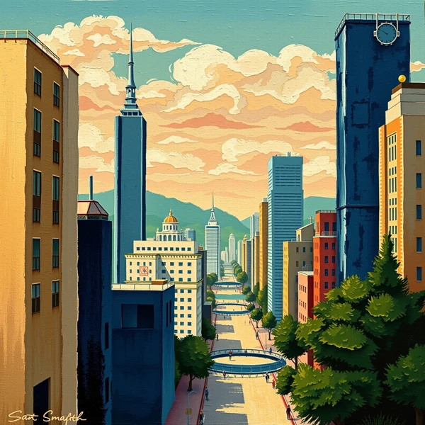 Skyline Symphony at Dusk
