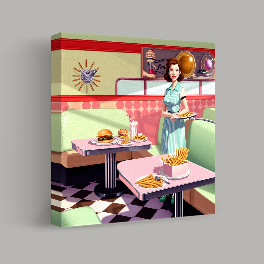 Retro Service — canvas