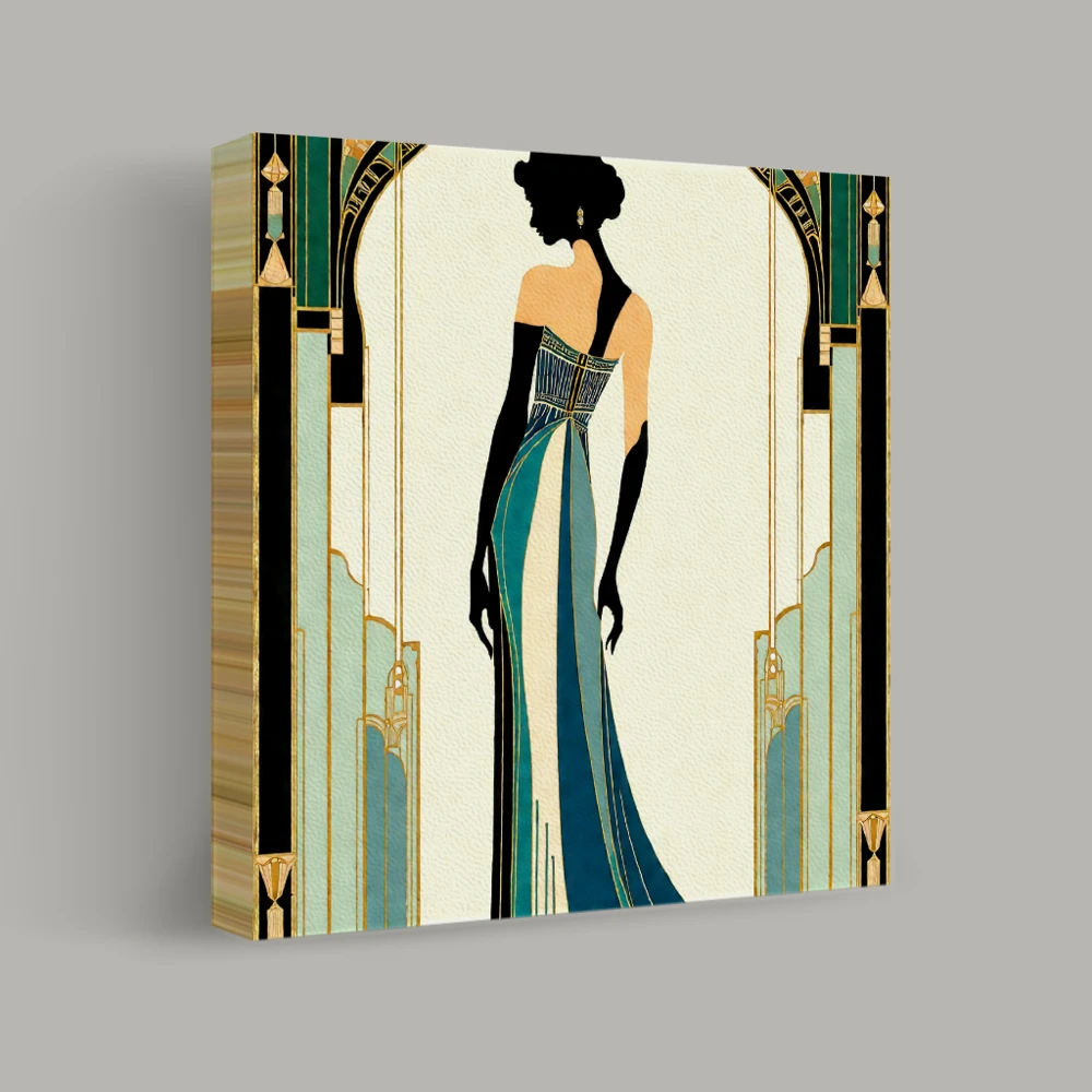 Elegance in Art Deco — canvas