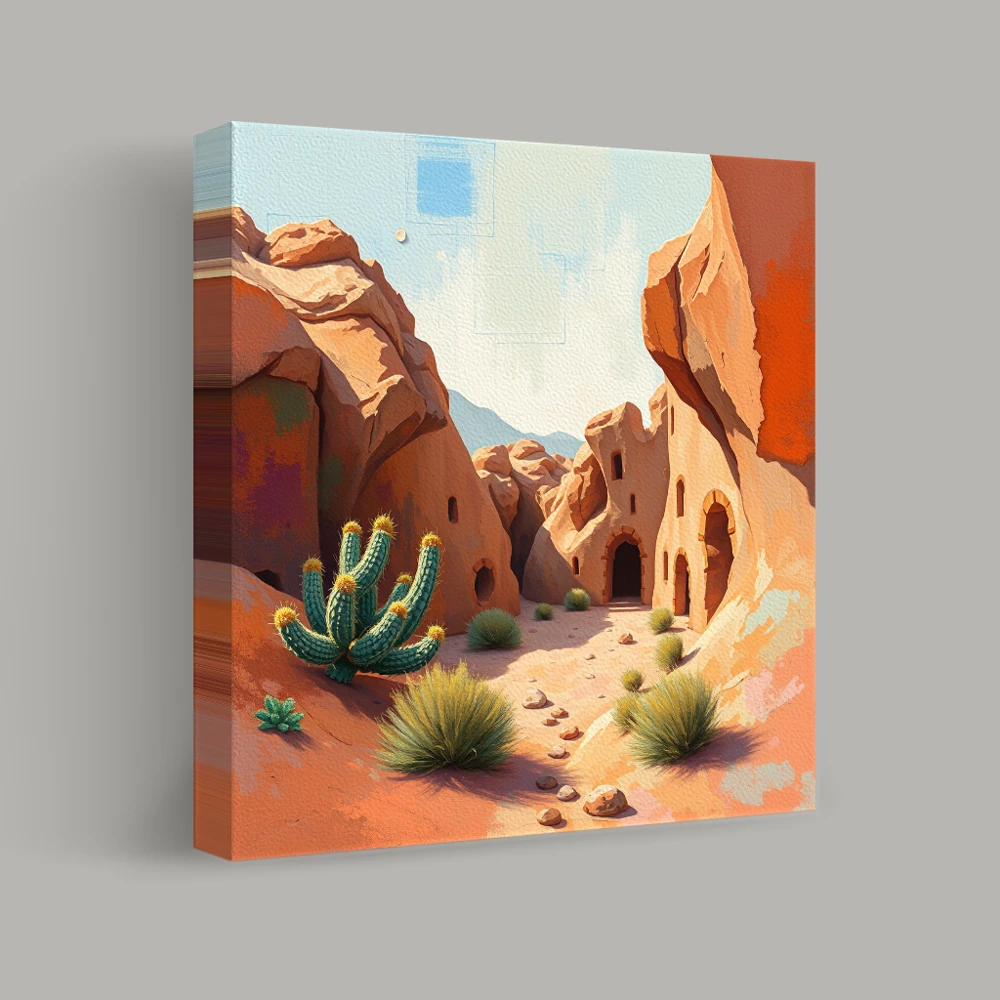 Echoes of Desert Dwellings — canvas