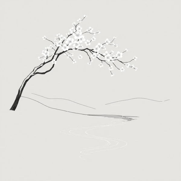 Blossoms Over Stillness view 2