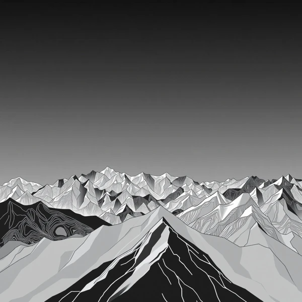 Shadows on Alpine Peaks