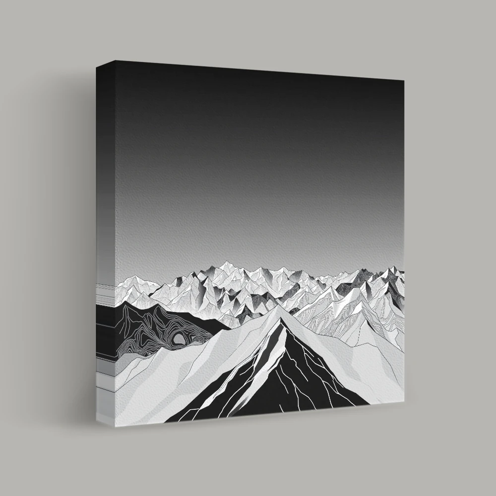 Shadows on Alpine Peaks — canvas