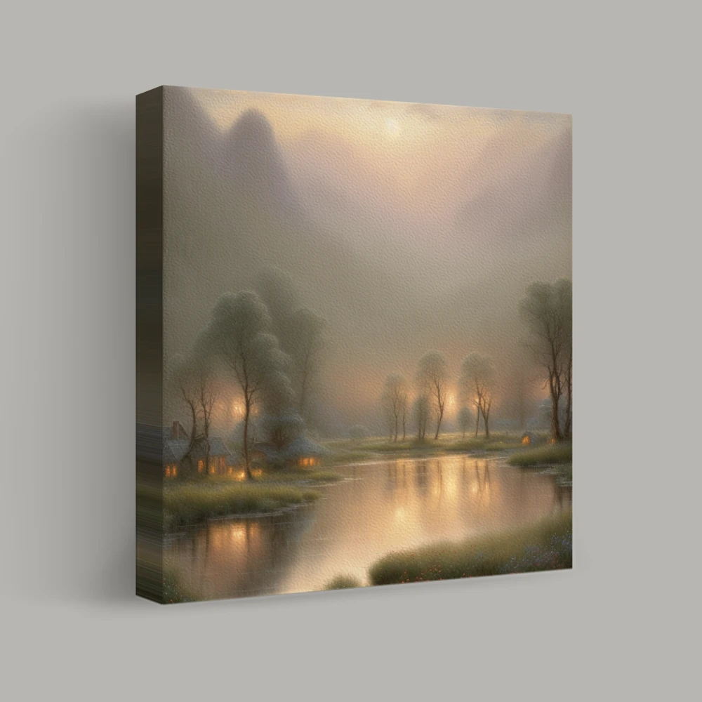 Twilight Over Tranquil Waters — canvas