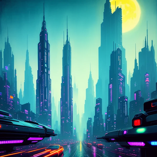 Neon Towers of Tomorrow view 2