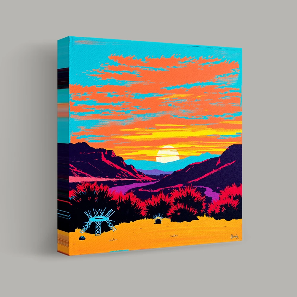 Sunset Over Painted Desert — canvas