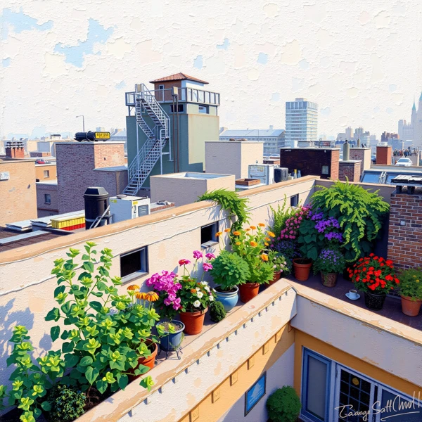Rooftop Garden Oasis