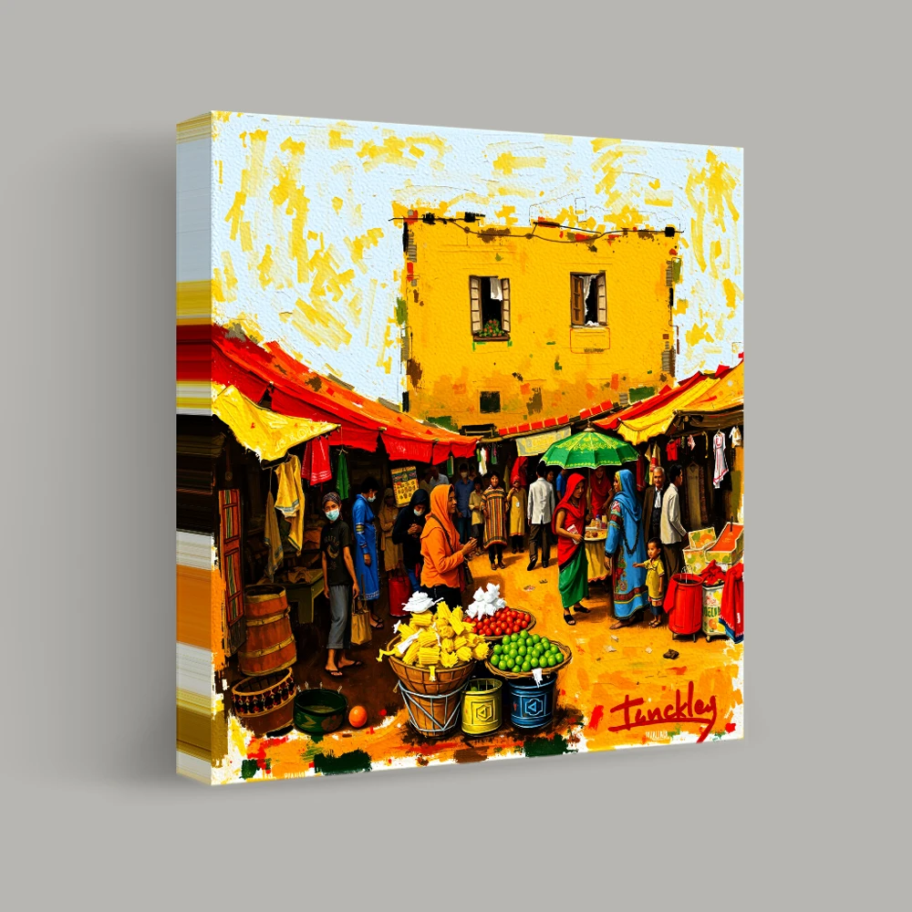 Bazaar Vibrance — canvas
