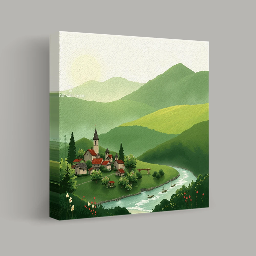 Hillside Reverie — canvas