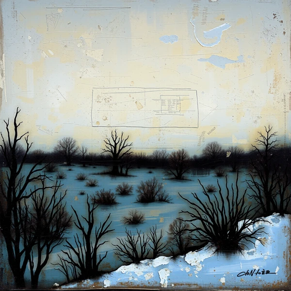 Winter's Grasp on the Barren Plain