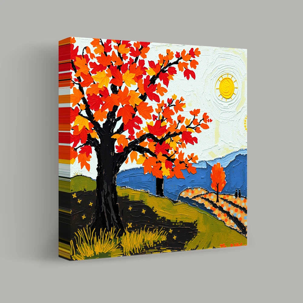 Autumn's Radiant Tapestry — canvas