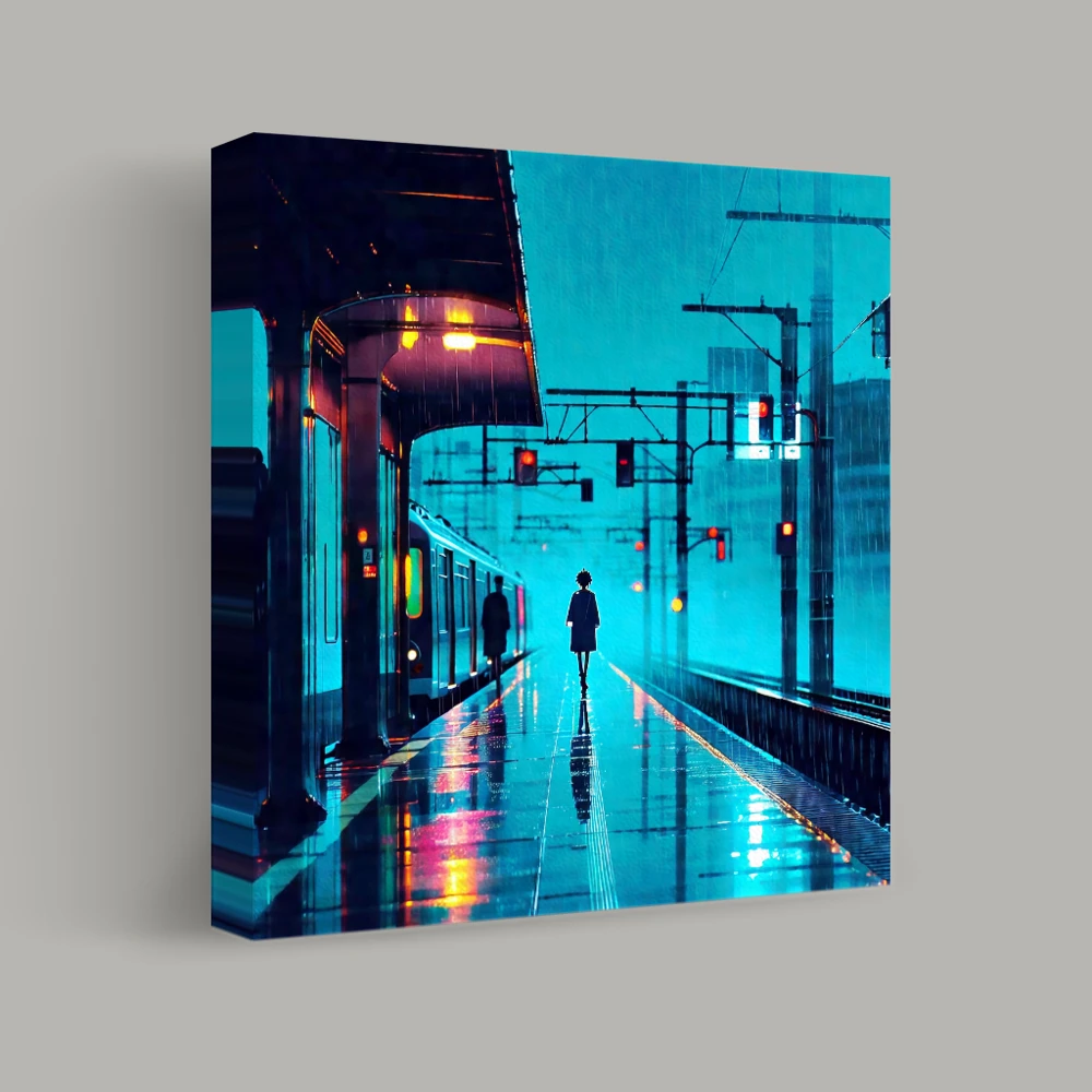 Night Train Reverie — canvas