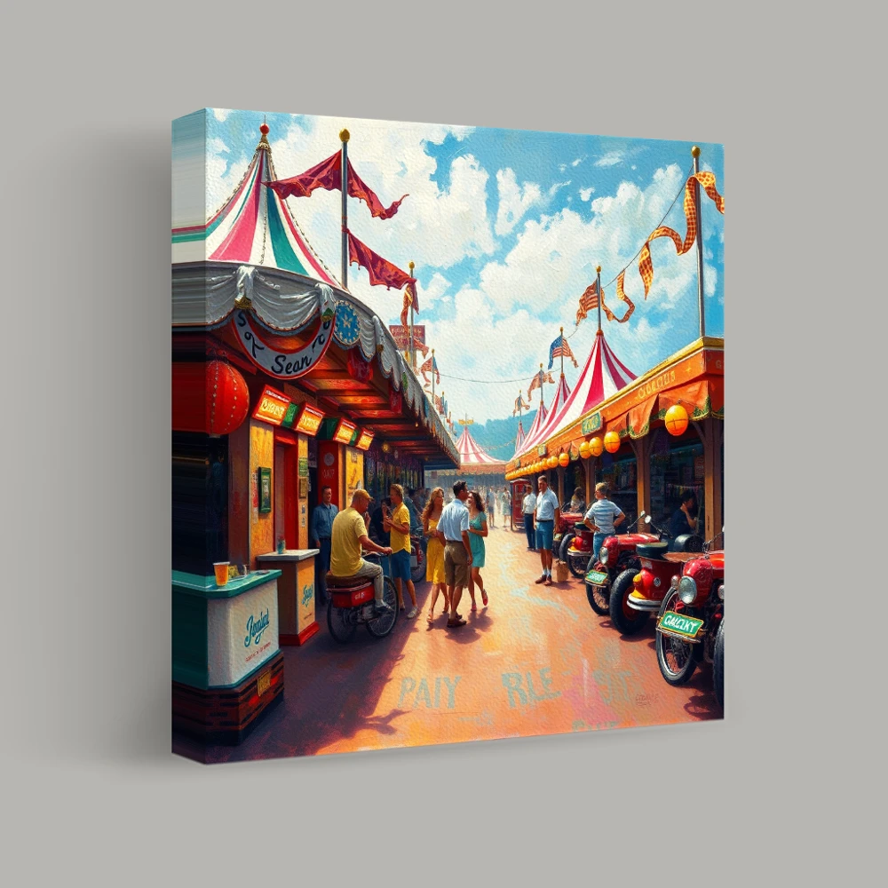 Whispers of the Carnival Breeze — canvas