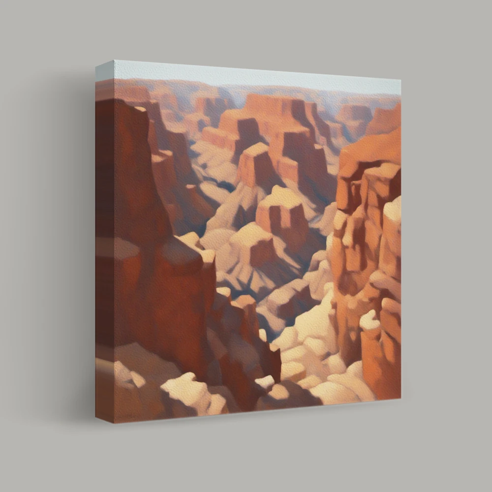 Canyon Depths Unveiled — canvas