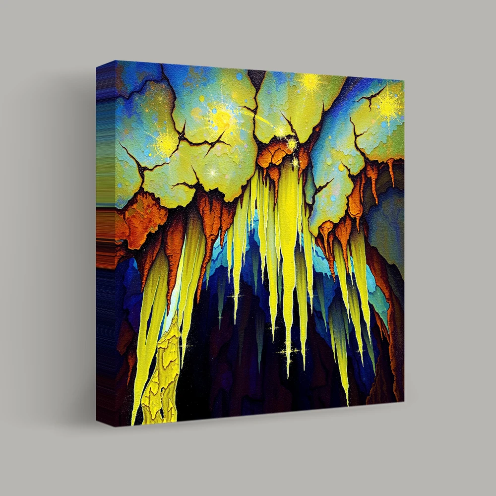Secrets Beneath the Luminescent Vault — canvas