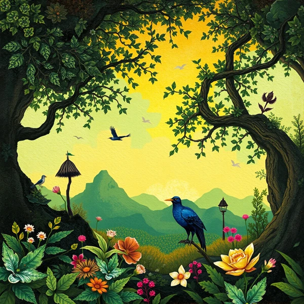 Enchanted Forest Sunrise view 2