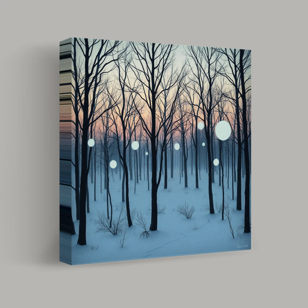 Twilight Whispers in the Frost — canvas