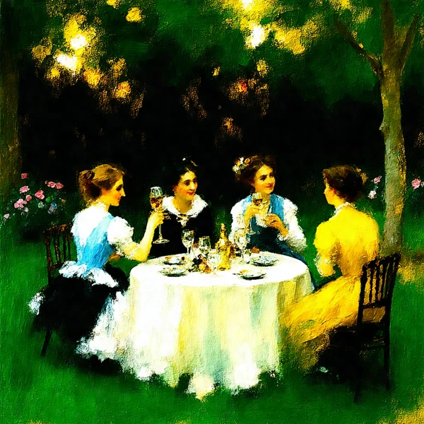 Afternoon Toast in the Garden