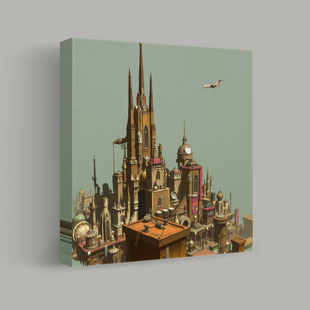 Towers of the Antiquarian City — canvas