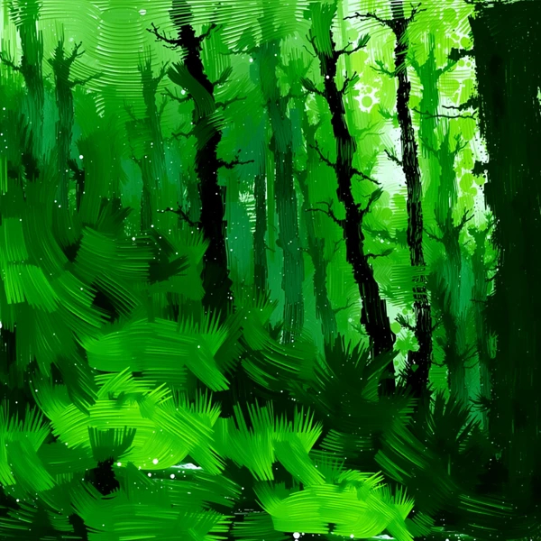 Verdant Whispers in the Forest view 2