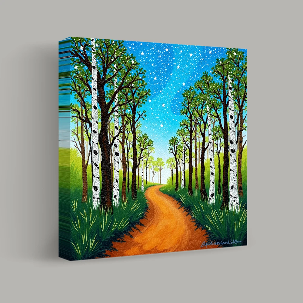 Wandering Through Starlit Woods — canvas