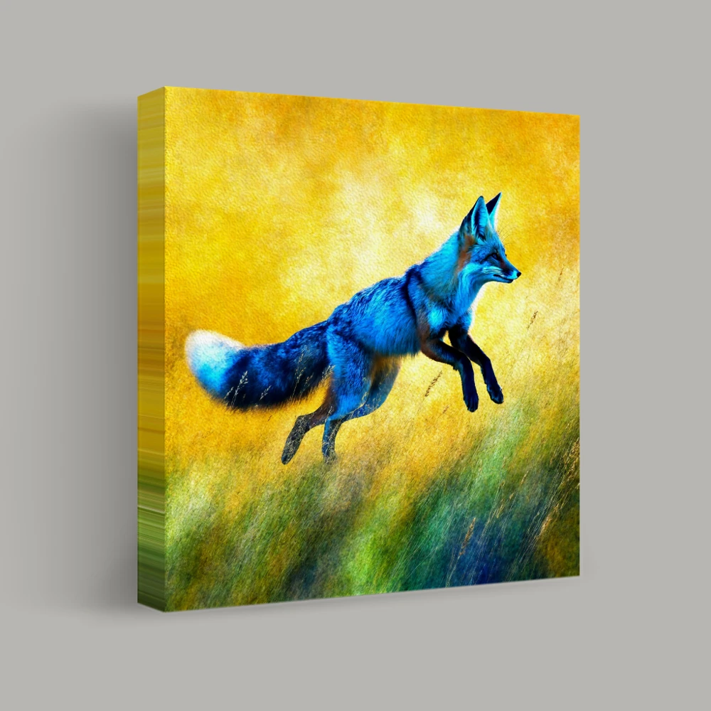 Leap Through the Golden Meadow — canvas