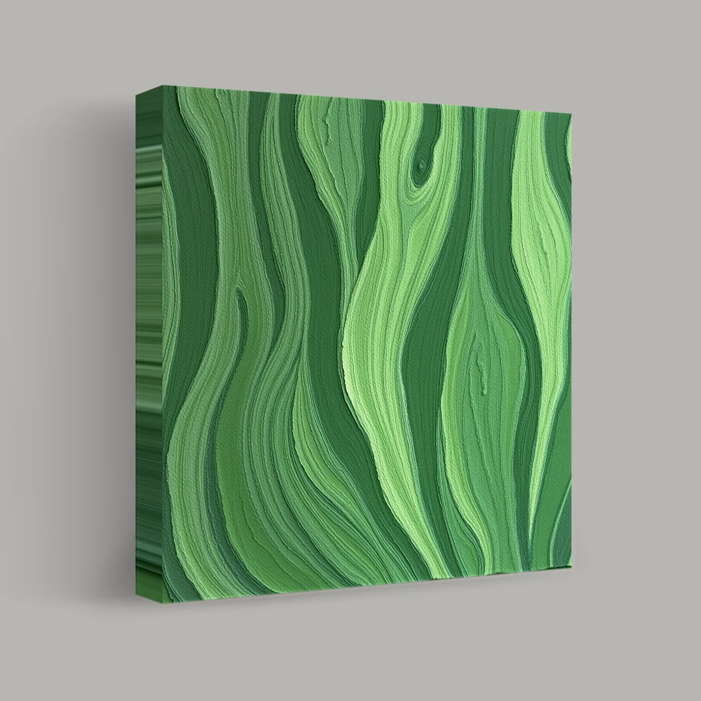 Verdant Waves of Serenity — canvas