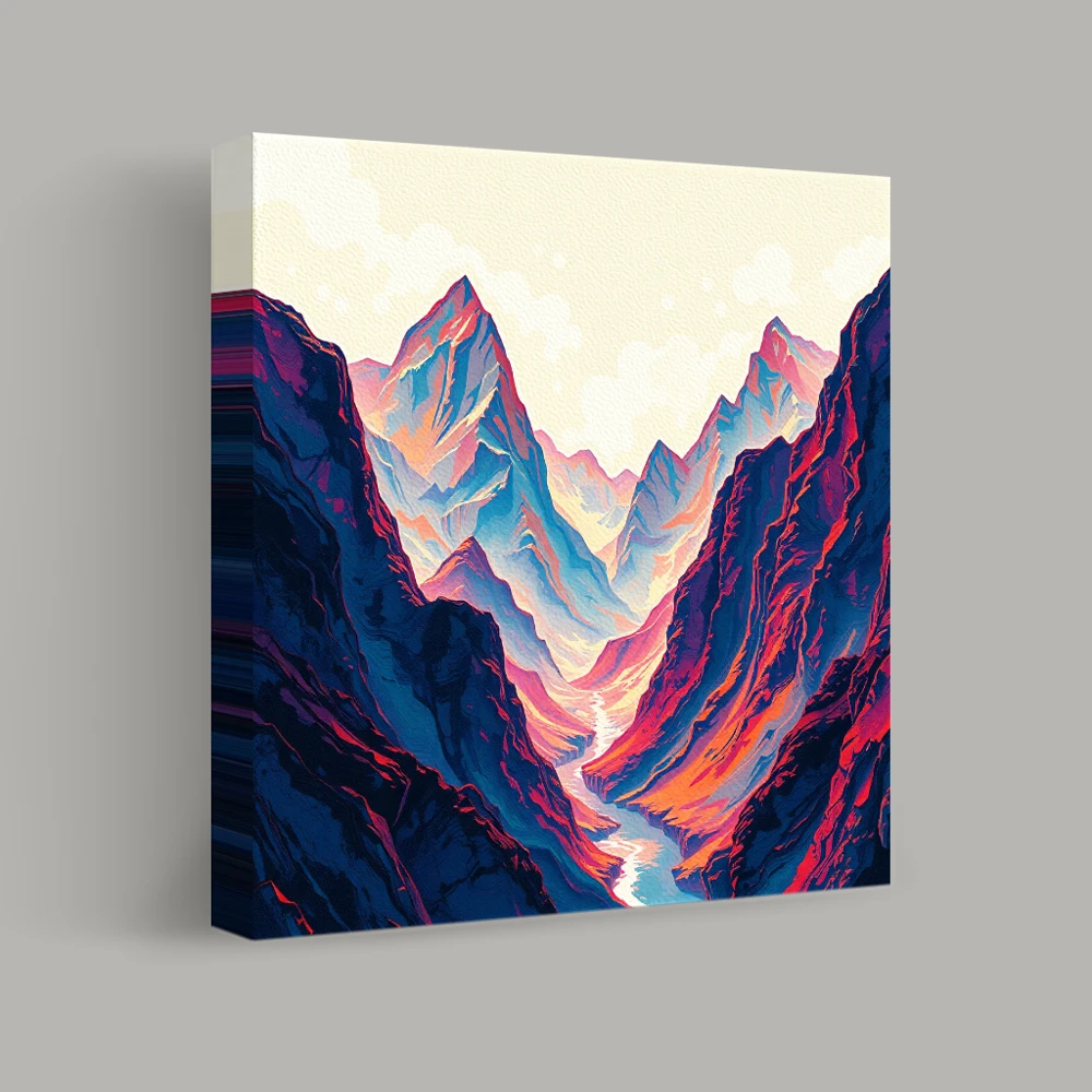 Beyond the Peaks — canvas