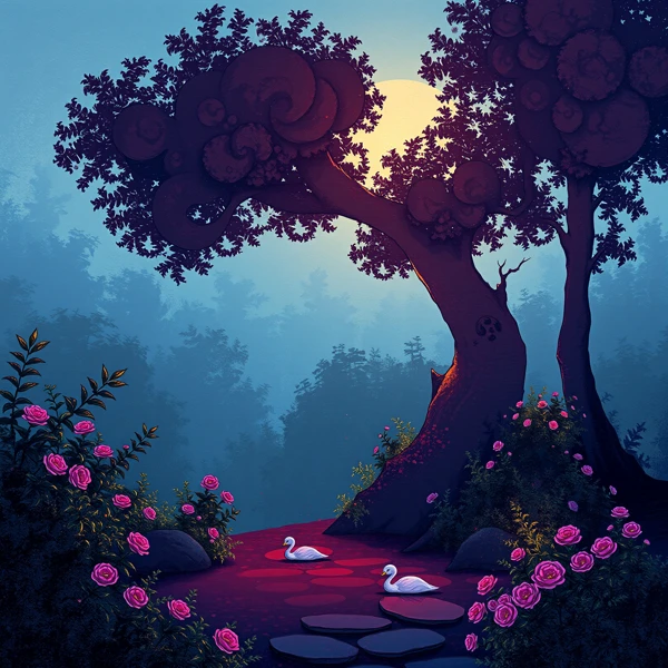 Twilight Garden Serenity