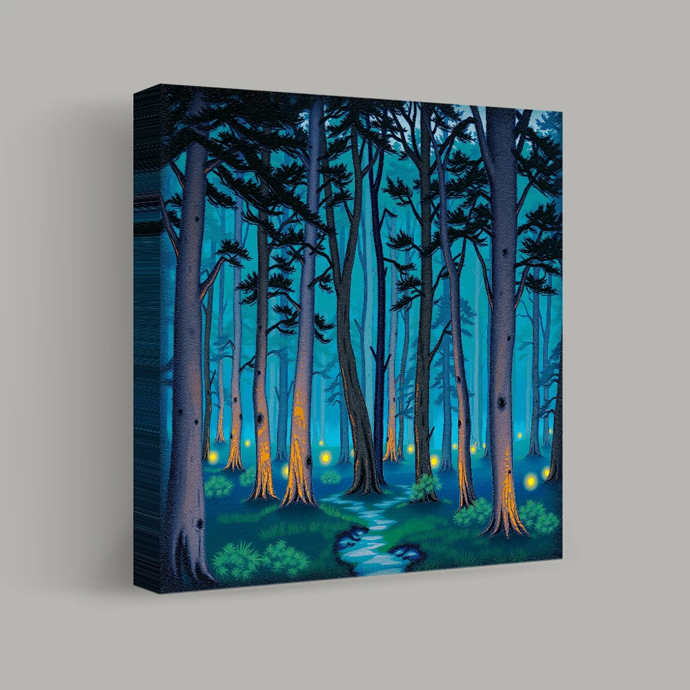 Enchanted Glade at Dusk — canvas