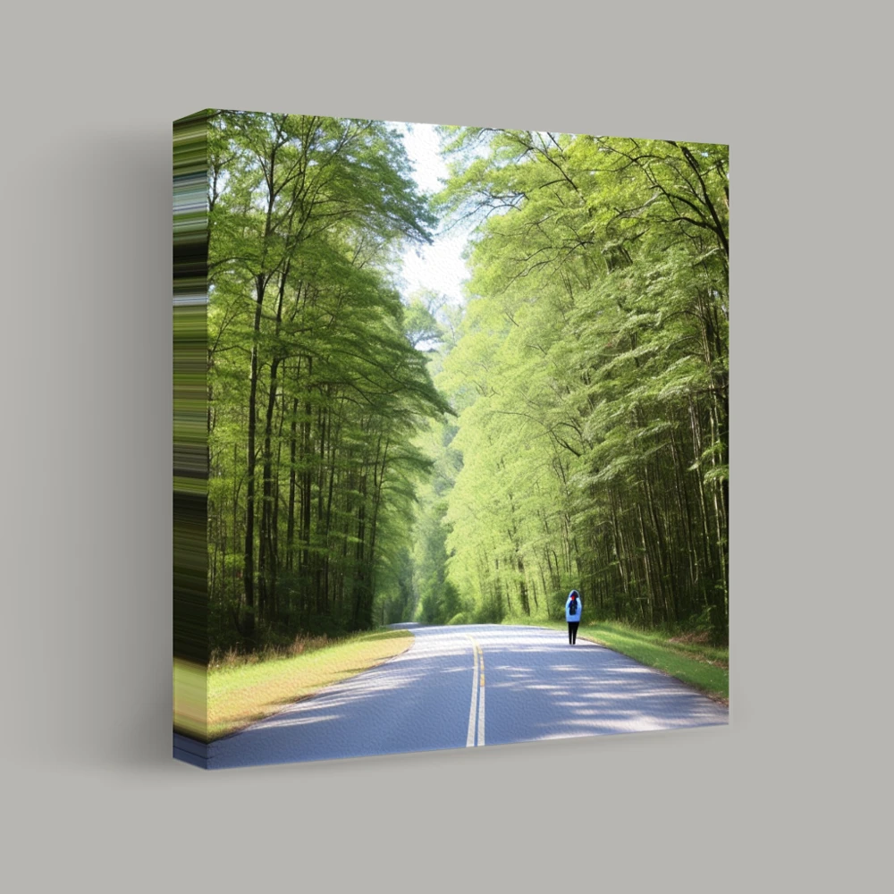 Viaje por el sendero del bosque — canvas