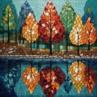 Riflessi vibranti dell'autunno miniatura 2