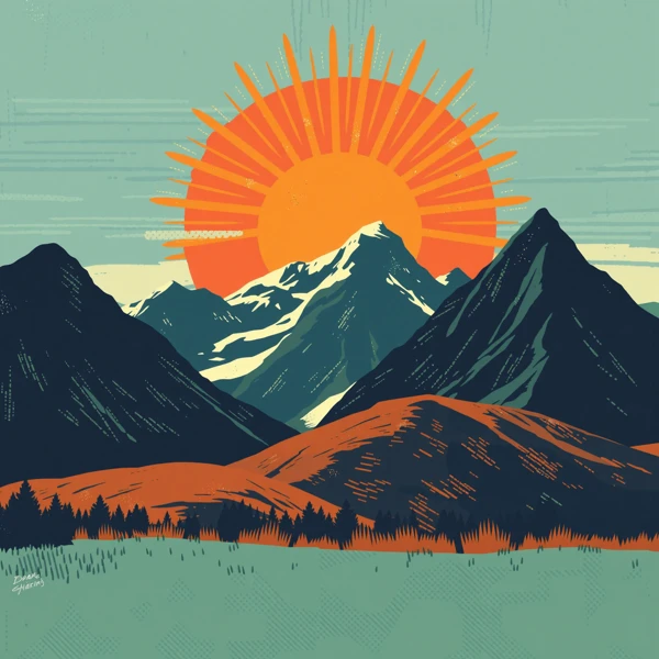 Sunlit Peaks