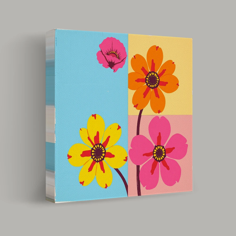 Vibrant Floral Patterns — canvas