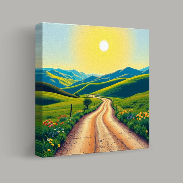 Journey Through Sunlit Hills view 1