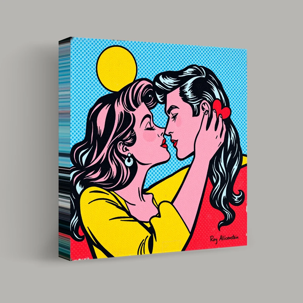 A Pop Art Romance — canvas