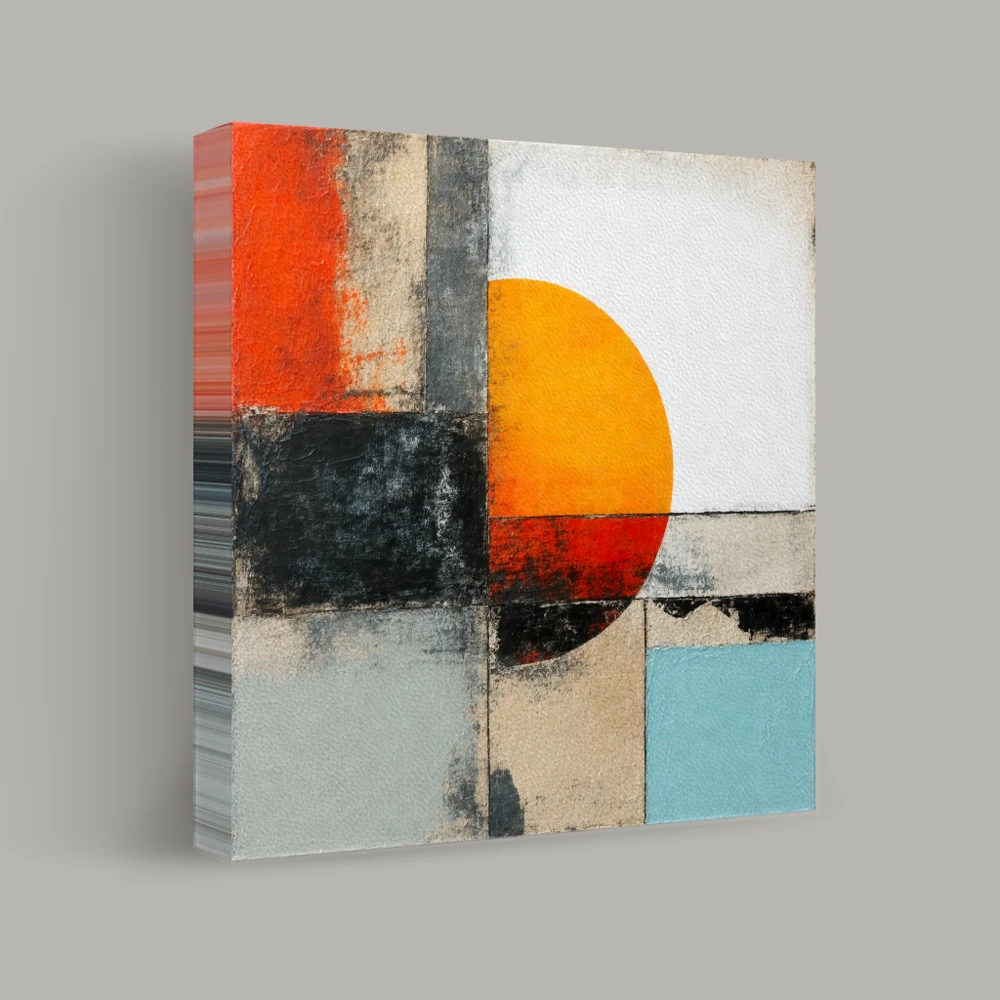 Sunrise in Abstract Geometry — canvas