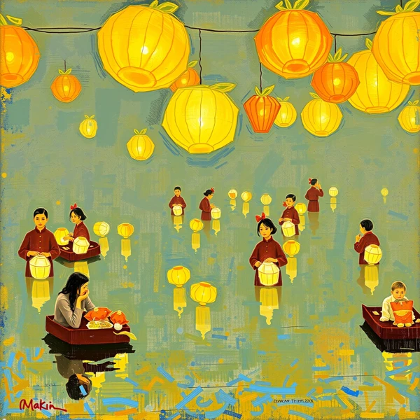 Lanterns on Serenity Lake