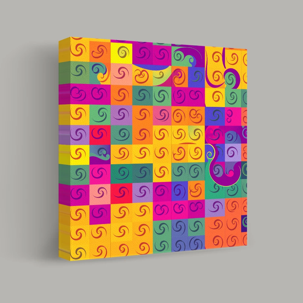 Chromatic Whirl — canvas