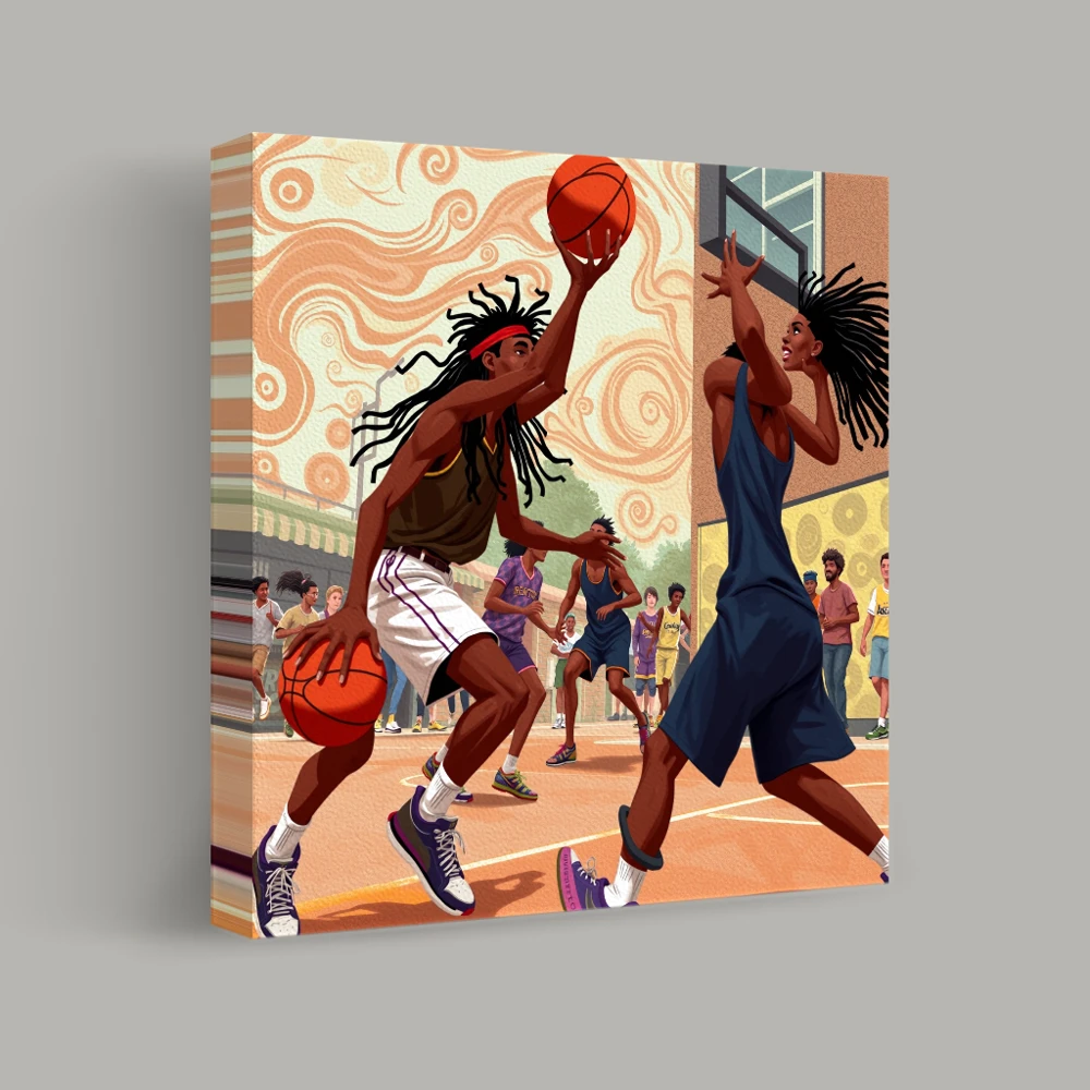 Courtside Vortex — canvas