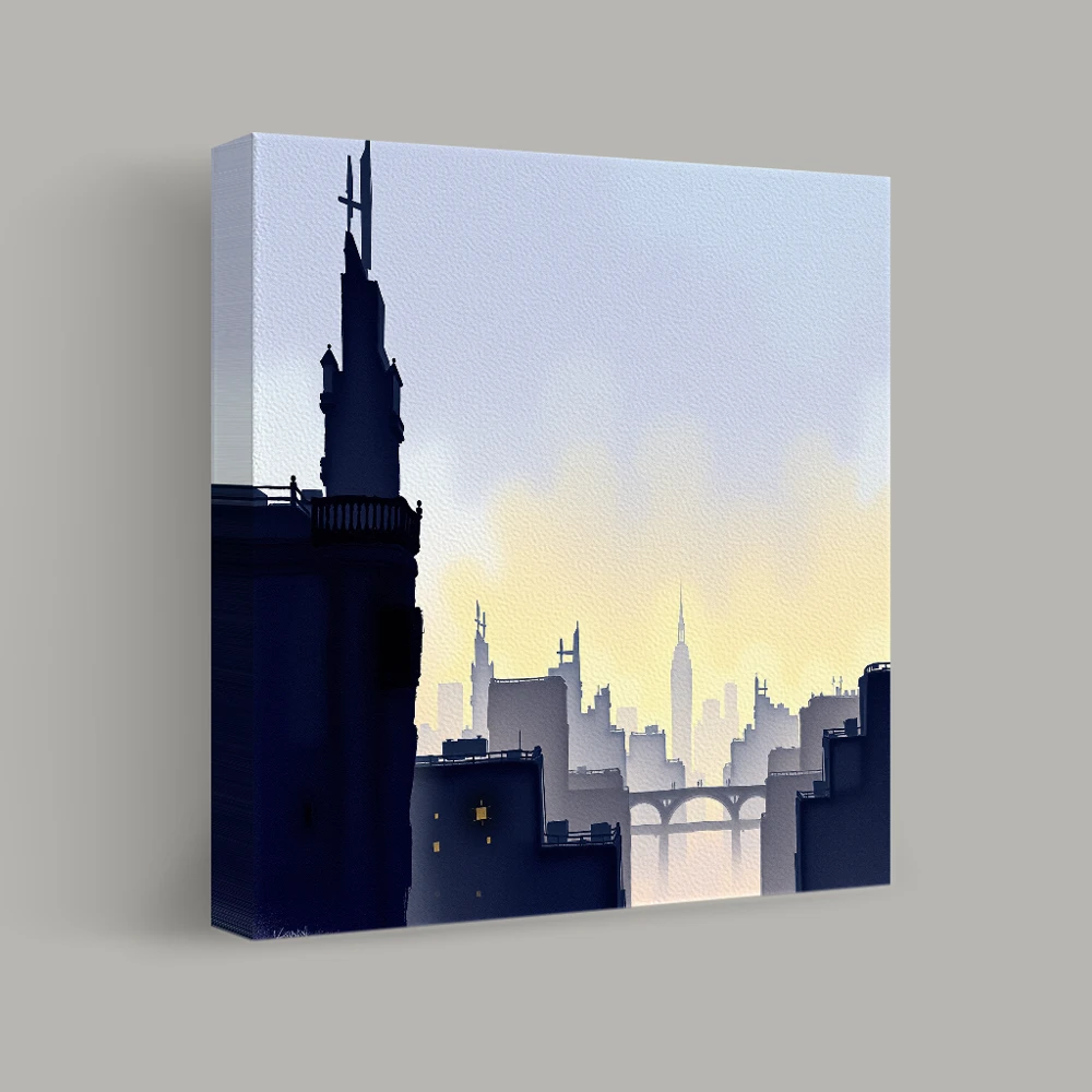 Dawn Over the Skyline — canvas
