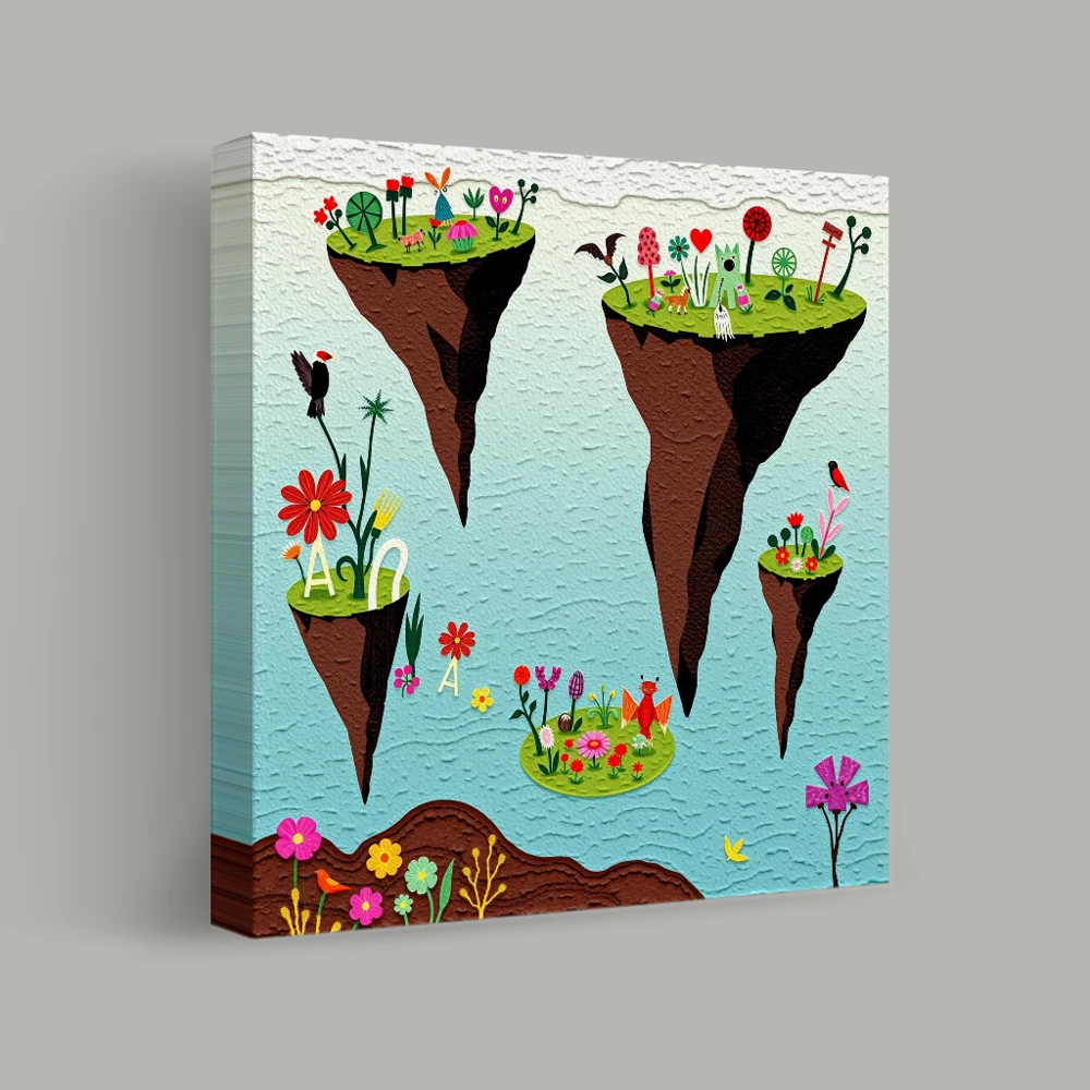 Floating Gardens of Fantasy — canvas