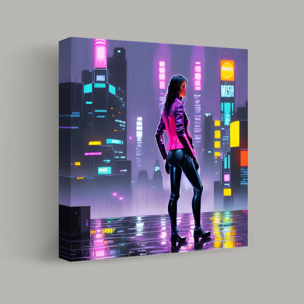 Neon Dreams of Tomorrow — canvas