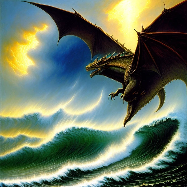 Dragon's Flight at Sea